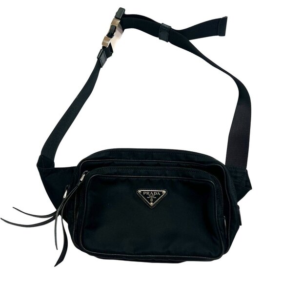 Prada Tessuto Nylon Belt Bag in Black - Picture 1 of 6